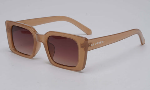 Beige Sonnenbrille mit UV-Schutz | GLORIER